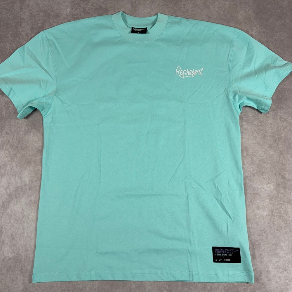 Represent Transformation Conference Version 3D Graphic T-Shirt Size M Teal Mint